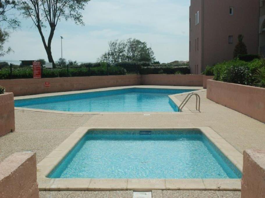 Amouvera C14, T2 Vue Mer, Piscine, Clim, Parking Agde Exterior foto